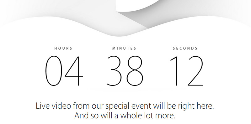 Le keynote d'Apple pour le iPhone 6 diffusé en ligne dès 13h EST
